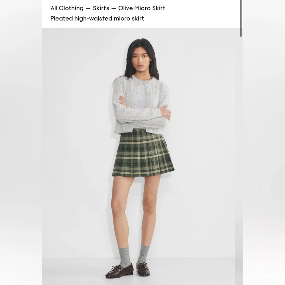 Sunday Best
Olive Micro Skirt Pleated high-waisted micro skirt Aritzia - Picture 7 of 13